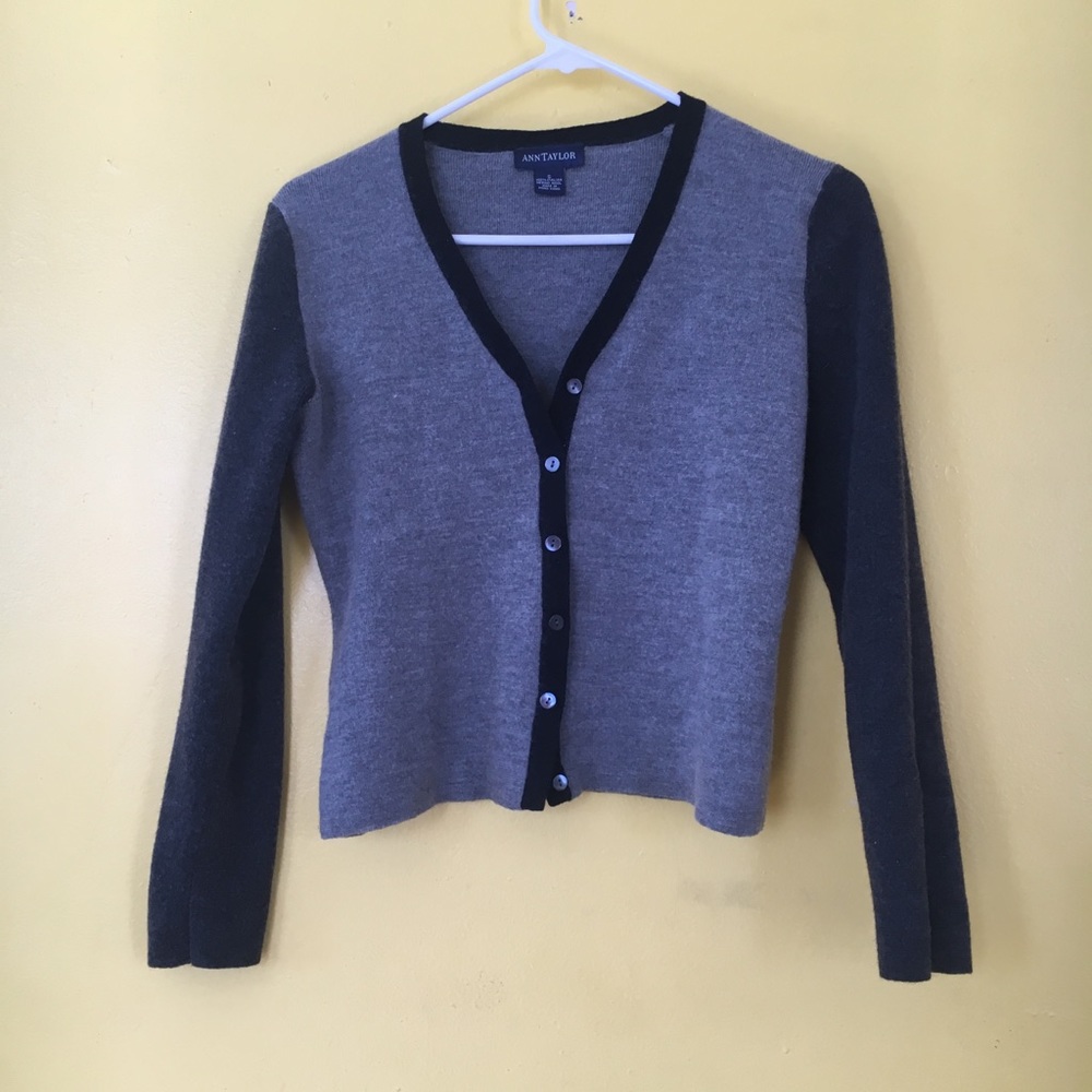 Ann Taylor Wool Cardigan, Size Small